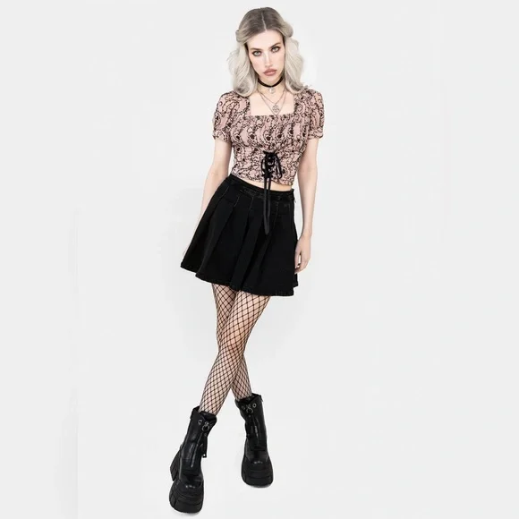 NWT Disturbia Rosethorn Crop Top US 12 / UK 16 - Picture 7 of 9